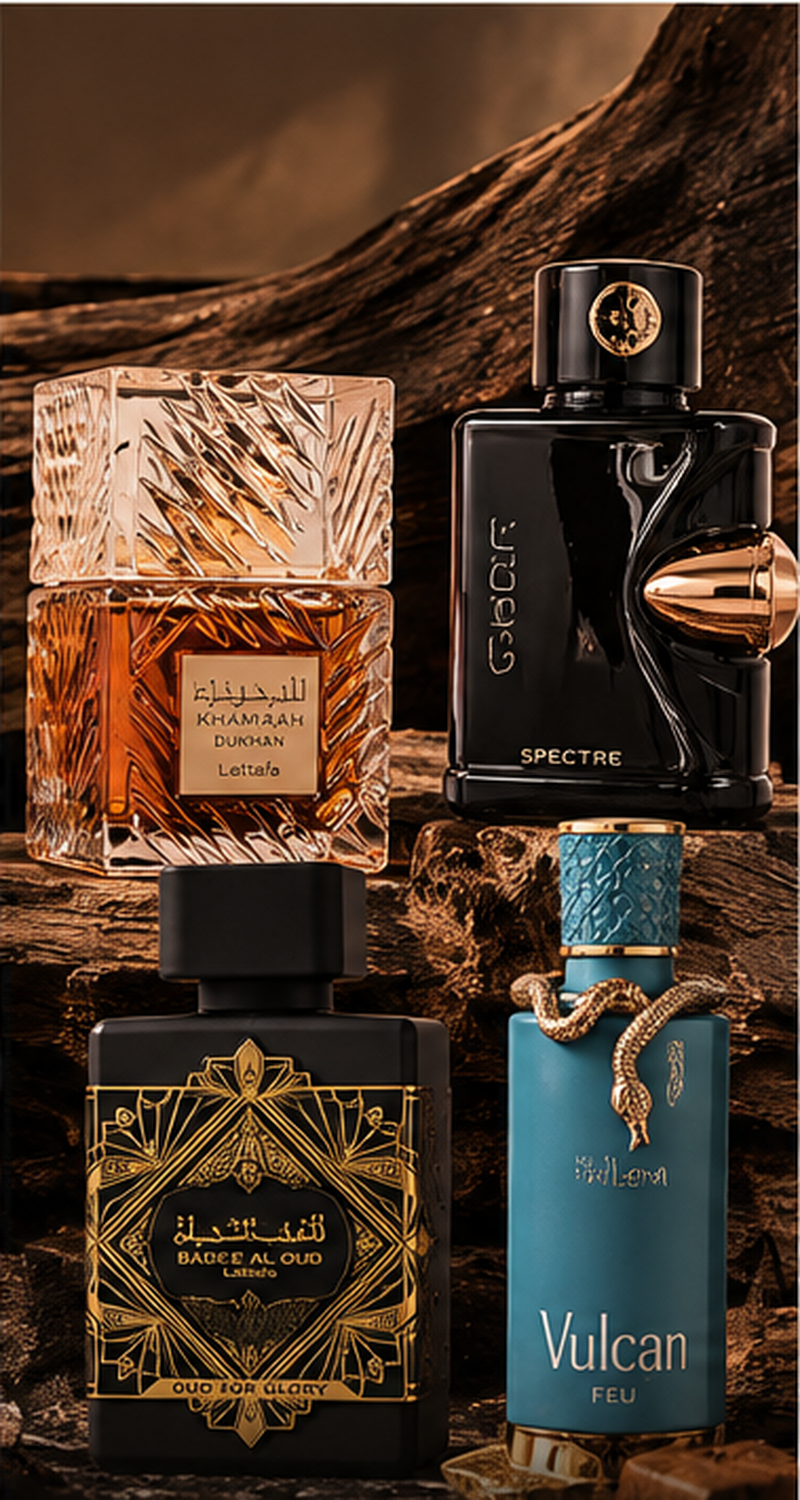 Frasco de perfume unissex minimalista